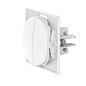 Выключатель скрытой установки CADUCEUS ALING EON, двухклавишный, проходной, 10АХ, 250В~, механизм