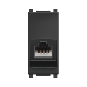 Розетка CADUCEUS ALING EXPERIENCE компьютерная, с модулем Keystone RJ45 8P8C cat.6A, UTP, модульная, для скрытой проводки, механизм