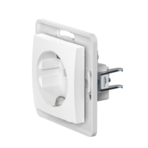 Механизм встраиваемой розетки CADUCEUS ALING PRESTIGE с пластиковым основанием, с заземлением, без шторок, 16А, 250В~