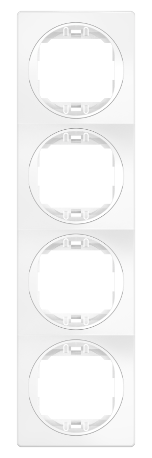 Рамка декоративная CADUCEUS ALING EON, четырёхместная, вертикальная