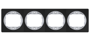 Рамка декоративная CADUCEUS ALING EON, четырёхместная, горизонтальная