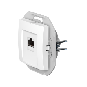 Розетка скрытой установки CADUCEUS ALING PRESTIGE компьютерная с модулем Keystone RJ45 8P8C, cat.6, UTP, механизм