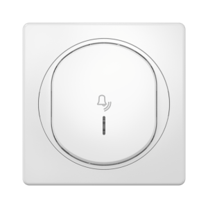 Выключатель скрытой установки CADUCEUS ALING EON, кнопочный, с символом «Звонок», с индикацией, 10А, 250В~