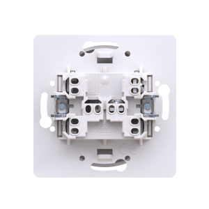 Выключатель скрытой установки CADUCEUS ALING EON, кнопочный, узкая клавиша, с символом «Звонок», 10А, 250В~, механизм