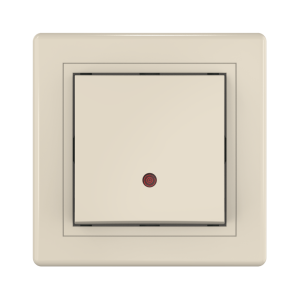 Выключатель скрытой установки CADUCEUS ALING PRESTIGE одноклавишный, перекрёстный, с индикацией, 10АХ, 250В~