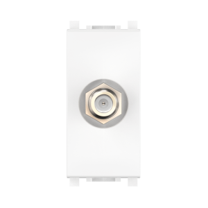 Антенная TV-розетка CADUCEUS ALING EXPERIENCE с антибактериальной защитой для скрытой проводки, спутниковая, одиночная, модульная