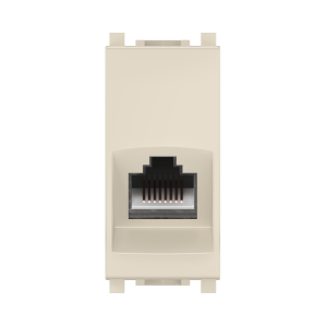 Розетка CADUCEUS ALING EXPERIENCE компьютерная, с модулем Keystone RJ45 8P8C cat.6, FTP, модульная, для скрытой проводки, механизм