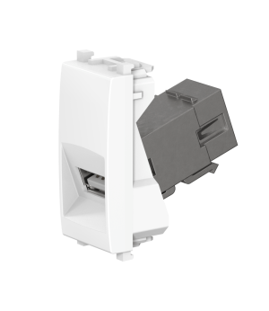 Розетка с модулем Keystone USB 2.0 тип A-A CADUCEUS ALING EXPERIENCE для скрытой проводки