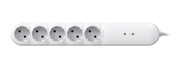 Удлинитель CADUCEUS ALING без выключателя, 5х16А, 1,5м, 250В~, с защитой от перенапряжения