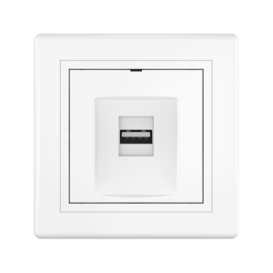 Розетка скрытой установки CADUCEUS ALING PRESTIGE с модулем Keystone USB 2.0 тип А-А, 250В~
