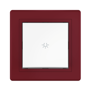 Выключатель скрытой установки CADUCEUS ALING PRESTIGE кнопочный, свет, 10АХ, 250В~