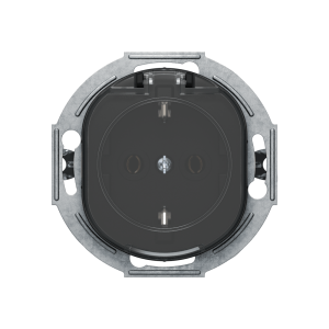 Механизм розетки скрытой установки CADUCEUS ALING EON с заземлением, без шторок, с крышкой, с керамическим основанием, 16А, 250В~