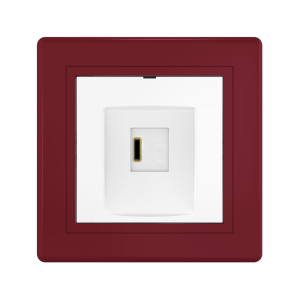 Розетка скрытой установки CADUCEUS ALING PRESTIGE USB, тип С, для зарядки 1-го устройства, 3А, 5В=, 250В~