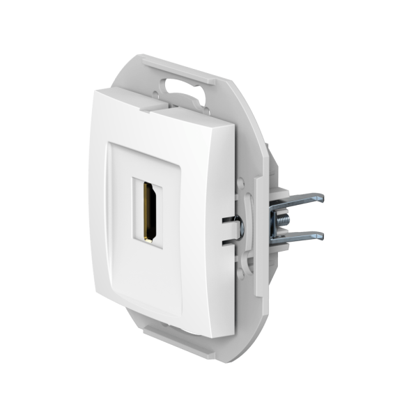 Розетка скрытой установки CADUCEUS ALING PRESTIGE с модулем Keystone HDMI тип A-A, механизм