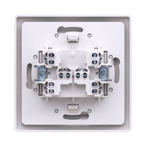 Выключатель скрытой установки CADUCEUS ALING PRESTIGE двухклавишный, проходной, 10АХ, 250В~