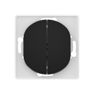 Выключатель скрытой установки CADUCEUS ALING EON, двухклавишный, проходной, 10АХ, 250В~, механизм