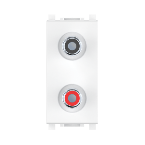 Розетка аудио 2хRCA CADUCEUS ALING EXPERIENCE для скрытой проводки