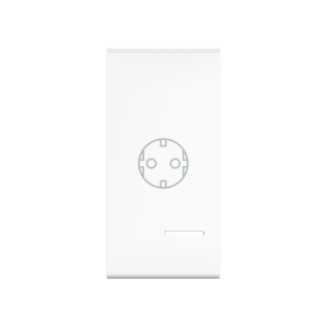 Клавиша CADUCEUS ALING EXPERIENCE, 1М, с символом «розетка», с индикаторным окошком