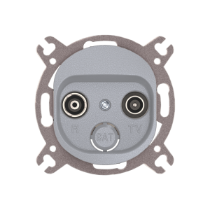 Механизм встраиваемой проходной антенной розетки TV/FM CADUCEUS ALING EON