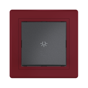 Выключатель скрытой установки CADUCEUS ALING PRESTIGE кнопочный, свет, 10АХ, 250В~