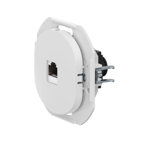 Розетка скрытой установки компьютерная CADUCEUS ALING EON с модулем Keystone RJ45 8P8C, cat.6A, FTP, механизм