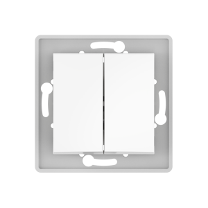 Выключатель скрытой установки CADUCEUS ALING PRESTIGE двухклавишный, проходной, 10АХ, 250В~, механизм