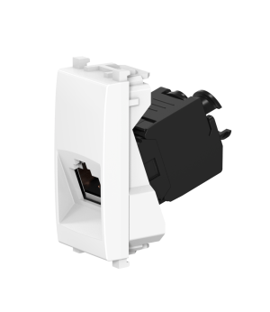 Розетка CADUCEUS ALING EXPERIENCE компьютерная, с модулем Keystone RJ45 8P8C cat.5e, FTP, модульная, для скрытой проводки, механизм