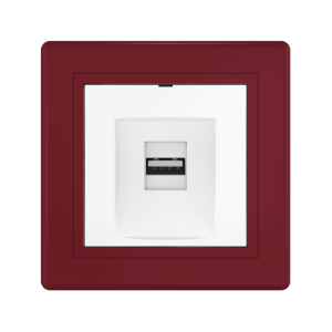 Розетка скрытой установки CADUCEUS ALING PRESTIGE с модулем Keystone USB 2.0 тип А-А, 250В~