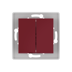 Выключатель скрытой установки CADUCEUS ALING PRESTIGE двухклавишный, проходной, 10АХ, 250В~, механизм