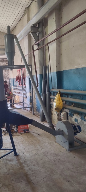 Пневмотранспорт, пневмотранспортер,улитка