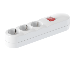 Колодка удлинителя CADUCEUS ALING с выключателем, 3х16А, 250В~