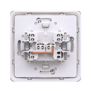 Выключатель скрытой установки одноклавишный CADUCEUS ALING EON с узкой клавишей, проходной, 10АХ, 250В~, механизм