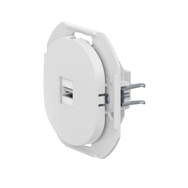 Розетка скрытой установки CADUCEUS ALING EON с модулем Keystone USB 2.0 тип A-A, механизм