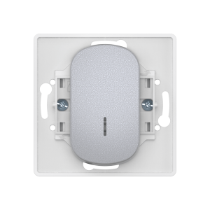 Выключатель скрытой установки одноклавишный CADUCEUS ALING EON, с узкой клавишей, с индикацией, 16АХ, 250В~, механизм