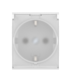 Розетка CADUCEUS ALING MODE электрическая, модульная с крышкой, для скрытой проводки, механизм, 16А, 250 В~