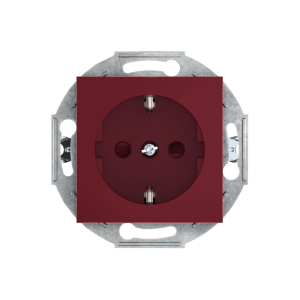 Розетка скрытой установки CADUCEUS ALING PRESTIGE, с заземлением, со шторками, с керамическим основанием, 16А, 250В~, механизм