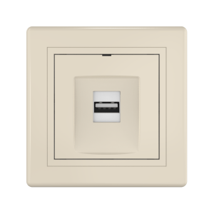 Розетка скрытой установки CADUCEUS ALING PRESTIGE с модулем Keystone USB 2.0 тип А-А, 250В~
