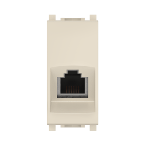 Розетка CADUCEUS ALING EXPERIENCE телефонная, с модулем Keystone RJ12 6P6C cat.3, модульная, для скрытой проводки, механизм