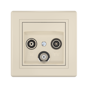 Розетка скрытой установки CADUCEUS ALING PRESTIGE антенная TV/FM/SAT, оконечная