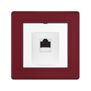 Розетка скрытой установки CADUCEUS ALING PRESTIGE компьютерная с модулем Keystone RJ45 8P8C, cat.6, UTP