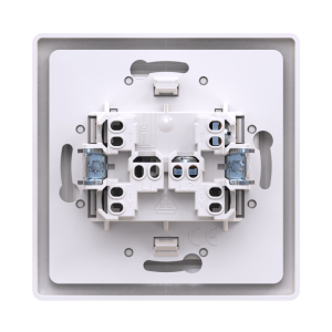 Выключатель скрытой установки CADUCEUS ALING PRESTIGE двухполюсный, одноклавишный, 10АХ, 250В~