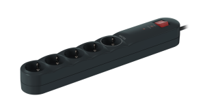 Удлинитель сетевой фильтр CADUCEUS ALING с выключателем, 5х16А, 250В~, 1,5м, с защитой от перенапряжения и помех