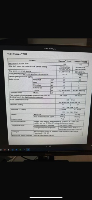 Куттер ALPINA Model: SWV 330-S Vacuum TIPPER TIE 2007/2008