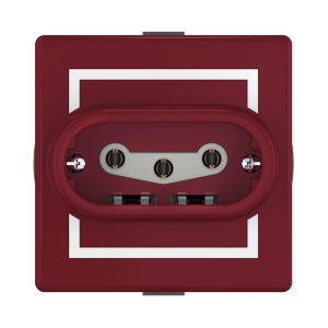 Розетка скрытой установки CADUCEUS ALING PRESTIGE, трёхполюсная, с керамическим основанием, 16А, 440В~