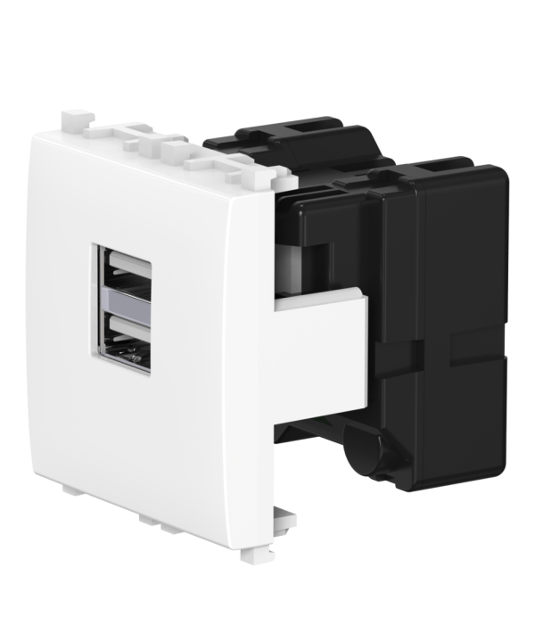Розетка USB 2.0 тип А CADUCEUS ALING EXPERIENCE для скрытой проводки, для зарядки 2-х устройств