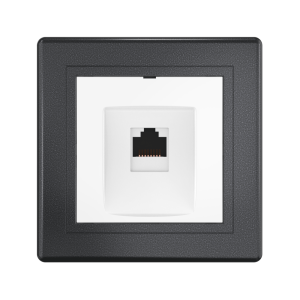 Розетка скрытой установки CADUCEUS ALING PRESTIGE компьютерная с модулем Keystone RJ45 8P8C, cat.6A, UTP