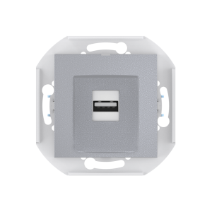 Розетка скрытой установки CADUCEUS ALING PRESTIGE с модулем Keystone USB 2.0 тип А-А, 250В~, механизм