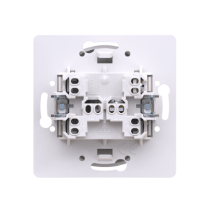 Выключатель скрытой установки CADUCEUS ALING EON, кнопочный с узкой клавишей, с символом «Свет», 10АХ, 250В~, механизм