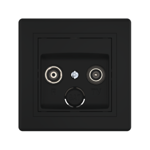 Розетка скрытой установки CADUCEUS ALING PRESTIGE антенная TV/FM, оконечная