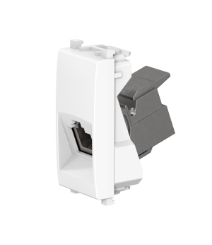 Розетка CADUCEUS ALING EXPERIENCE телефонная, с модулем Keystone RJ12 6P4C cat.3, модульная, для скрытой проводки, механизм